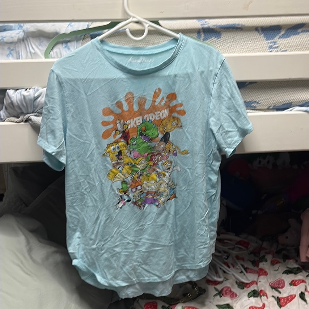 Nickelodeon Light Blue graphic T-Shirt